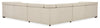 Hooker Furniture Living Room Savion Deux 5 Seat Sectional with Three Power Recliners and Six Power Headrests Model SS435-5PC3-414