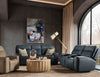Hooker Furniture Living Room Riverton Power Gliding Recliner with Power Headrest and Lumbar Model SS708-PHLG1-086