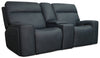 Hooker Furniture Living Room Riverton Power Gliding Console Loveseat with Power Headrest and Lumbar Model SS708-PHLG2C-048