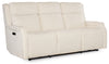 Hooker Furniture Living Room Nelson Zero Gravity Power Sofa with Power Headrest and Lumbar Model SS836-PHZL3-402