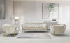 Divani Casa Stella Transitional Beige Velvet Sofa Set Model VGCA2020-BEIGE-SET