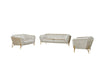 Divani Casa Stella Transitional Beige Velvet Sofa Set Model VGCA2020-BEIGE-SET