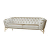 Divani Casa Stella Transitional Beige Velvet Sofa Model VGCA2020-BEIGE-S