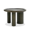 Modrest Strauss Contemporary Brown Ash Round End Table Model VGOD-LZ-326C-B-BRN