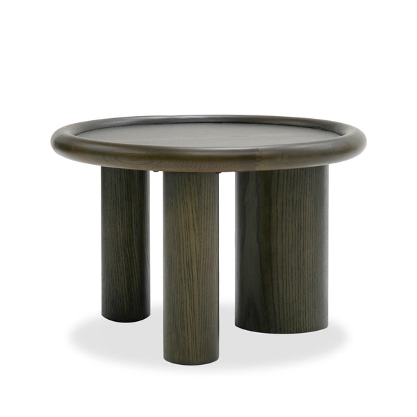 Strauss Contemporary Brown Ash Round Nesting Table Set