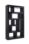 Modrest Suffolk Contemporary Black Ash Bookcase Model VGVCBF-003-7
