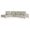 Lamod Italia Sunset Contemporary Italian Grey Leather Left Facing Sectional Sofa Model VGCCSUNSET-LAF-GRY-SECT
