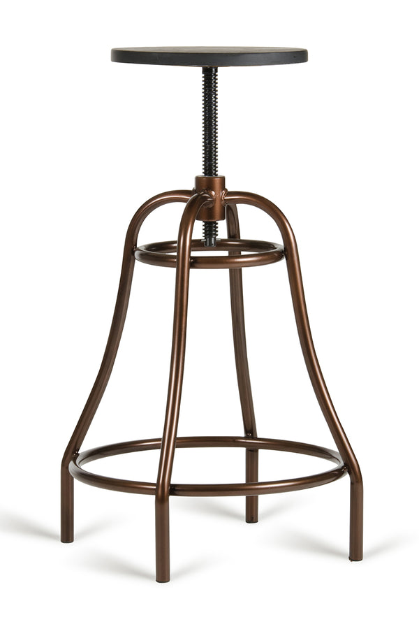 Modrest Fritch Modern Black & Bronze Bar Stool Model VGCBT-14008