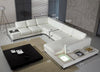T35 Modern Black Genuine Leather Sectional Sofa With Light Model VGYI-T35-2-HL