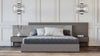 Nova Domus Enzo Italian Modern Grey Oak & Fabric Bed With Nightstands Model VGACENZO-BED