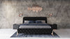 Modrest Legend Modern Black Velvet & Rosegold Bed Model VGVCBD8111-15-BLKROSE-BED