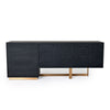 Modrest Tasha Modern Black Ash & Brushed Gold Buffet Model VGVCG2308-BUF