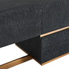 Modrest Tasha Modern Black Ash & Brushed Gold Tv Stand Model VGVCTV2308