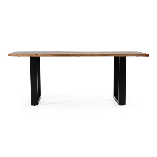 Taylor Modern 79" Live Edge Wood Dining Table