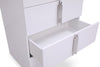 Modrest Token Modern Glossy White & Stainless Steel Chest Model VGVCJ815-5H-WHT-3-3