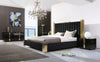 Modrest Token California King Modern Black & Gold Bed With Nightstands Model VGVCBD815-BLK-BED-2NS-SET-CK