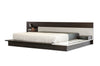 Eastern King Modrest Torino Contemporary Brown Oak & Grey Platform Bed With Lights Model VGWCSB-B03-BRNGRY-EK