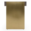 Trahan Modern Grey Elm & Gold Office Desk