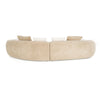 Divani Casa Trevor Modern Tan Fabric Curved Sectional Model VGOD-ZW-24018-BRN