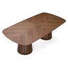 Modrest Truman Mid Century Modern Walnut Extendable Dining Table Model VGMA-MI-5346