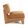 Modrest Tucker Mid Century Modern Camel Velvet & Chestnut Accent Chair Model VGRH-RHS-AZHT05-TAN