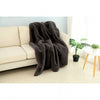 Furniture of America Caparica Charcoal Contemporary Throw Blanket Model TW4140