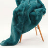 Furniture of America Caparica Teal Contemporary Throw Blanket Model TW4153