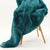 Furniture of America Caparica Teal Contemporary Throw Blanket Model TW4153