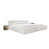 Divani Casa Tyree Modern Tufted Off White Fabric Bed Model VGOD-DY-22116-BED