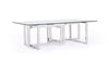 Modrest Valiant Modern Glass & Stainless Steel Coffee Table Model VGVCCT856