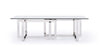 Modrest Valiant Modern Glass & Stainless Steel Coffee Table Model VGVCCT856
