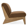Divani Casa Vance Modern Brown Fabric & Wood Accent Chair Model VGKK-KF.A2387-BRN