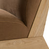 Divani Casa Vance Modern Brown Fabric & Wood Accent Chair Model VGKK-KF.A2387-BRN