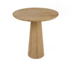 Modrest Velma Modern Travertine Marble Round Dinette Table Model VGBR-SBA-8542B-BE
