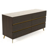 Velondra Modern Eucalypto + Marble Dresser