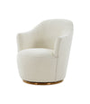 Modrest Vera Modern Sherpa Swivel Accent Chair Model VGRHAC-542-WHT-CH