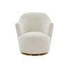 Modrest Vera Modern Sherpa Swivel Accent Chair Model VGRHAC-542-WHT-CH