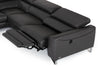 Divani Casa Versa Modern Grey Teco Leather Laf Chaise Sectional With Recliner Model VGKNE9112-GREY1-SECT