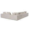 Divani Casa Vicki Modern Off White Fabric Modular Corner Seat Model VGKK-KF.8033-CORNER-IVORY