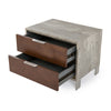 Nova Domus Conner Modern Dark Walnut & Faux Concrete Nightstand Model VGAN-CONNER-NS-DK