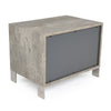 Nova Domus Conner Modern Dark Walnut & Faux Concrete Nightstand Model VGAN-CONNER-NS-DK