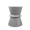 Modrest Ramos Modern Grey Concrete Round Stool Model VGLBVINA-STR36-01