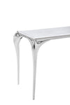 Modrest Vince Faux Marble & Stainless Steel Console Table Model VGZAX107-GRY