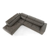 Lamod Italia Viola Italian Contemporary Grey Leather Left Facing Sectional Sofa Model VGDTVIOLA-KIM-FUME-LAF-SECT