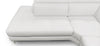 Lamod Italia Viola Italian Contemporary Grey Leather Right Facing Sectional Sofa Model VGCCVIOLA-KIM-GRY-RAF-SECT