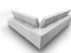 Lamod Italia Viola Italian Contemporary Grey Leather Right Facing Sectional Sofa Model VGCCVIOLA-KIM-GRY-RAF-SECT