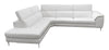 Lamod Italia Viola Italian Contemporary Grey Leather Left Facing Sectional Sofa Model VGCCVIOLA-KIM-GRY-LAF-SECT