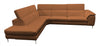 Lamod Italia Viola Italian Contemporary Cognac Leather Left Facing Sectional Sofa Model VGCCVIOLA-KIM-COG-LAF-SECT