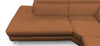 Lamod Italia Viola Italian Contemporary Cognac Leather Left Facing Sectional Sofa Model VGCCVIOLA-KIM-COG-LAF-SECT
