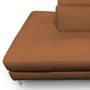 Viola Italian Contemporary Cognac Leather Left Facing Sectional Sofa